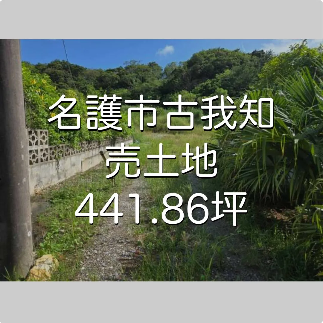 名護市古我知売土地441.86坪✨