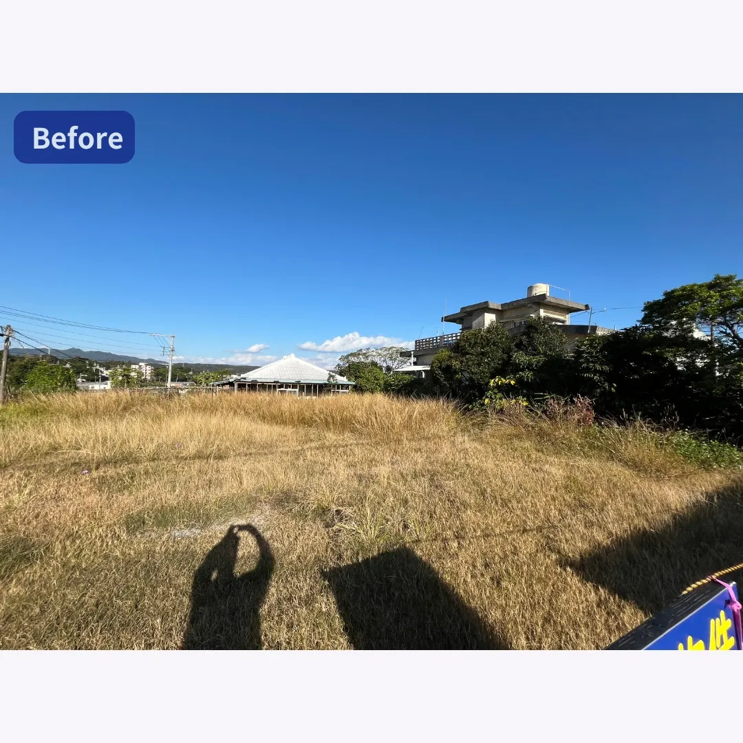 名護市伊差川管理地の草刈り作業を行いました✨