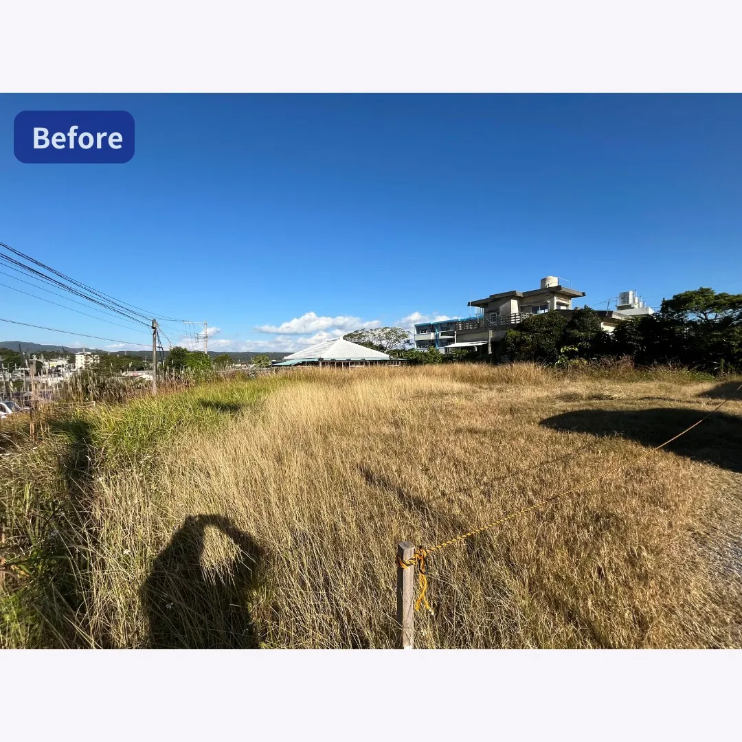 名護市伊差川管理地の草刈り作業を行いました✨