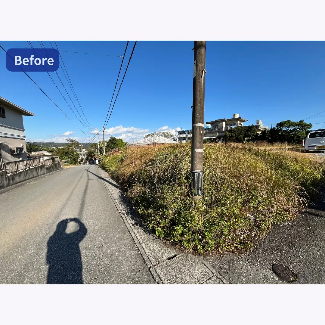 名護市伊差川管理地の草刈り作業を行いました✨