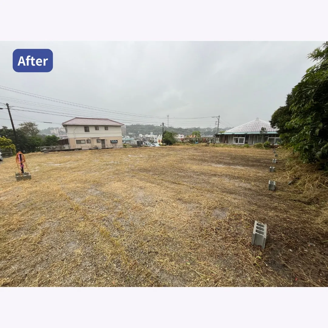 名護市伊差川管理地の草刈り作業を行いました✨