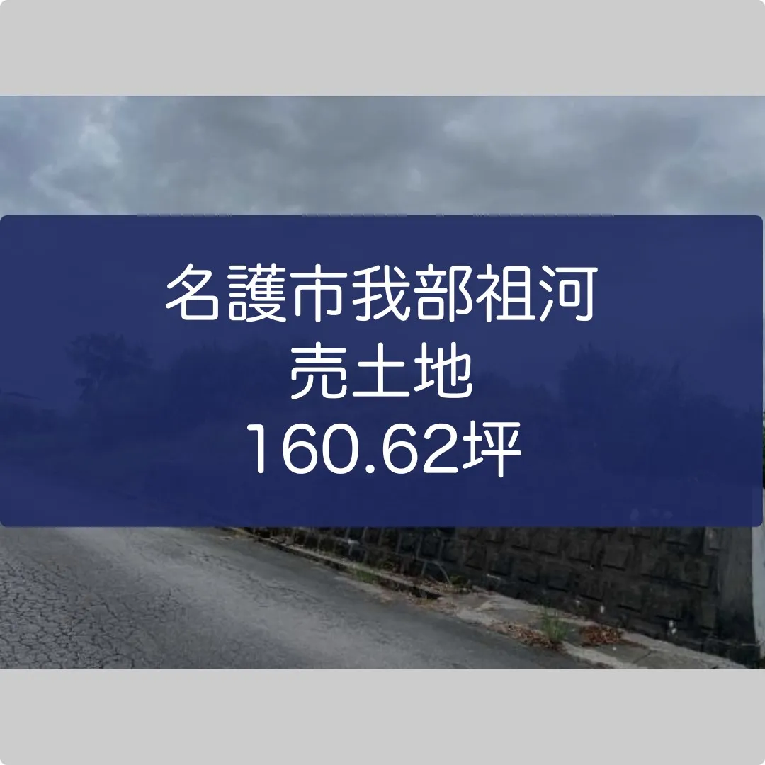名護市我部祖河売土地160.62坪✨