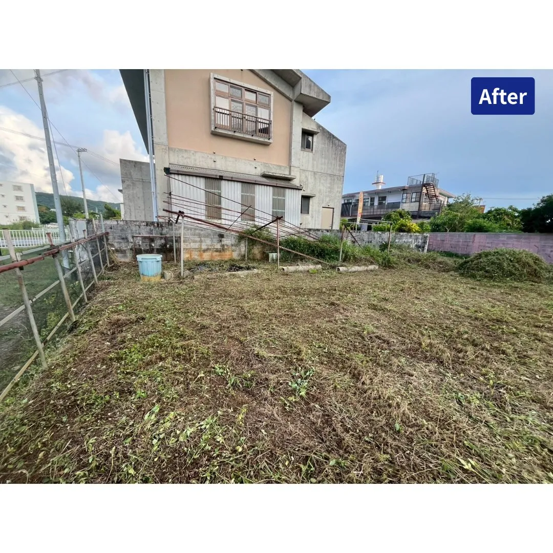 名護市大北にて草刈り作業を行いました✨