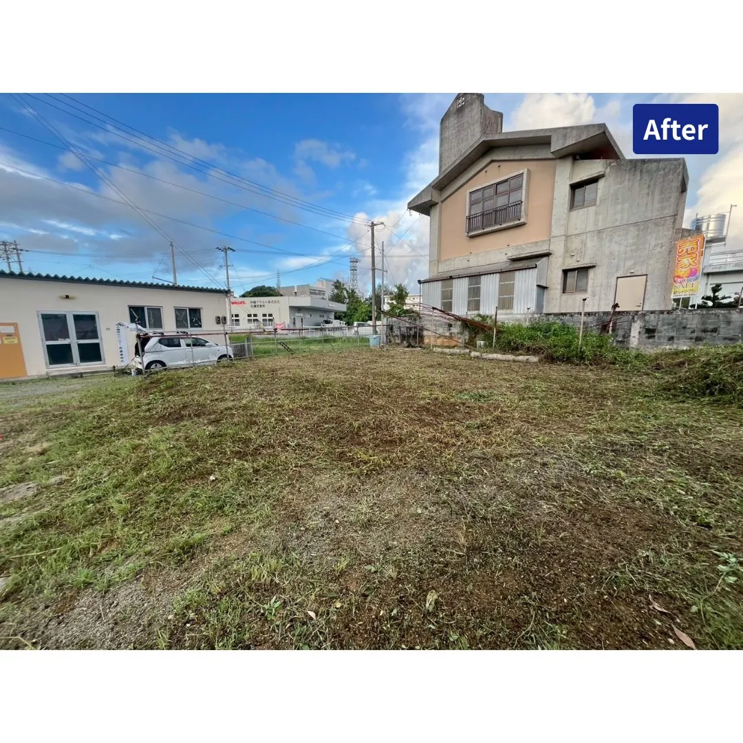 名護市大北にて草刈り作業を行いました✨