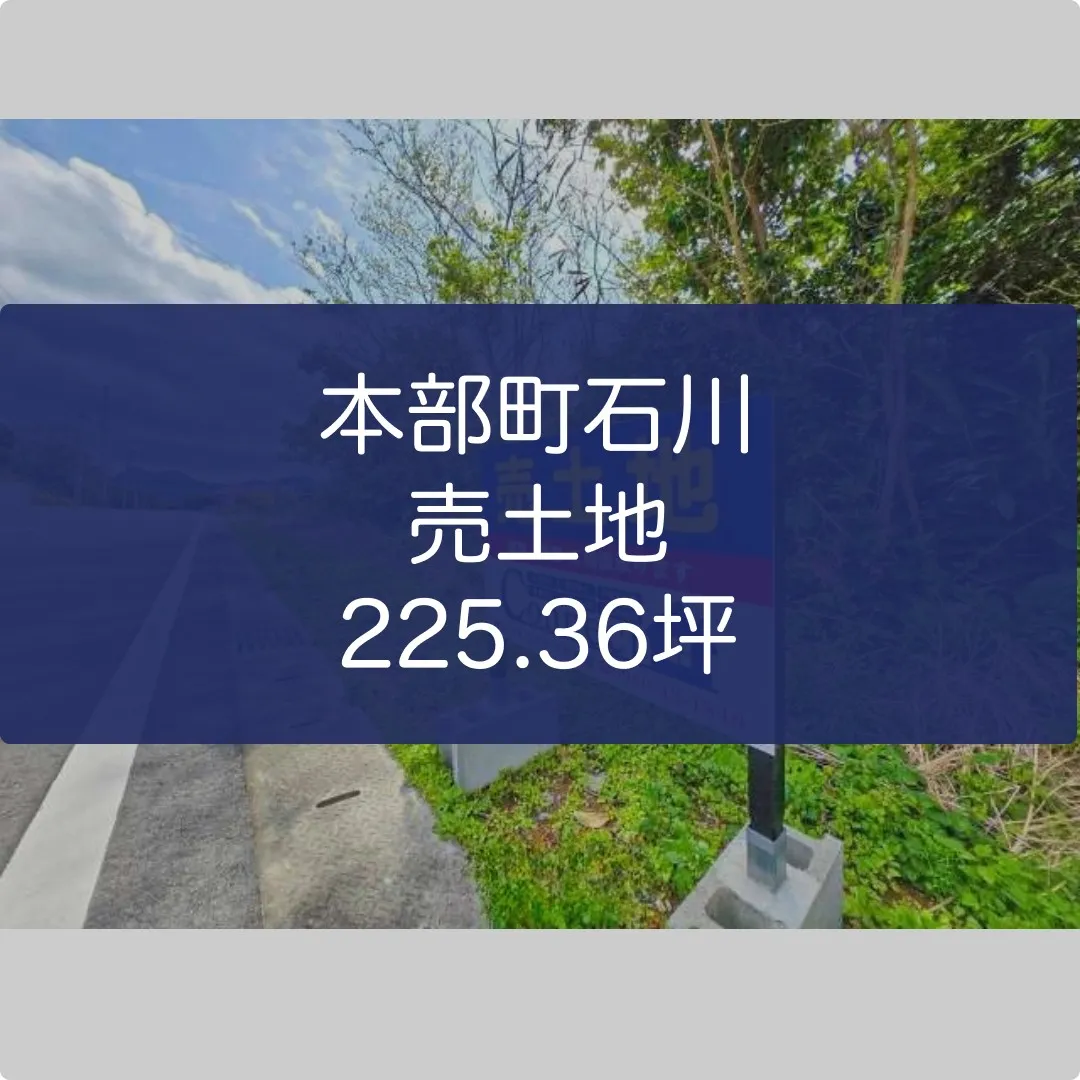 本部町石川売土地225.36坪✨