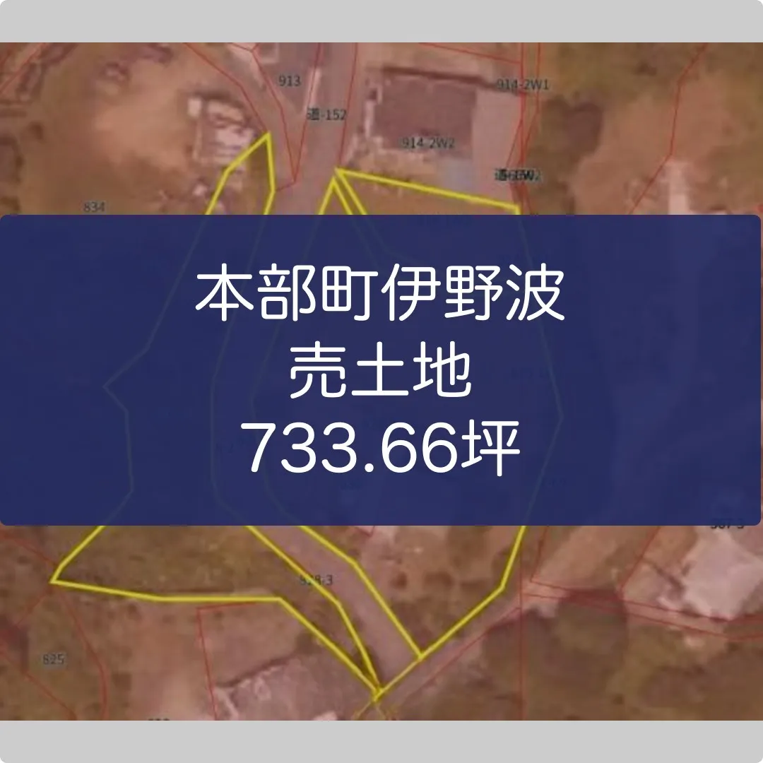 本部町伊野波売土地733.66坪✨